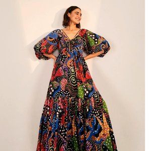 NWT Farm Rio Under the Sea Midi Dress